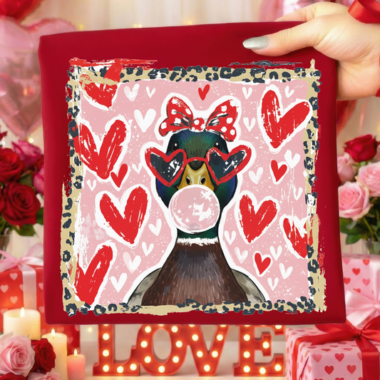 Funny Goose Valentine Shirt | Cute Bubblegum Goose Valentine T-Shirt for Kids & Adults